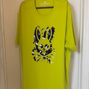Psycho Bunny Mens Neon Green T-shirt 4XLT